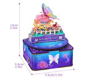 Nuevos productos Bloques de diario Personalizado 3D Flor Modelo Bloc de notas Cubos cuadrados Personalizado Promocional Rotacional Musical Base Notas Pad - Product Image 3