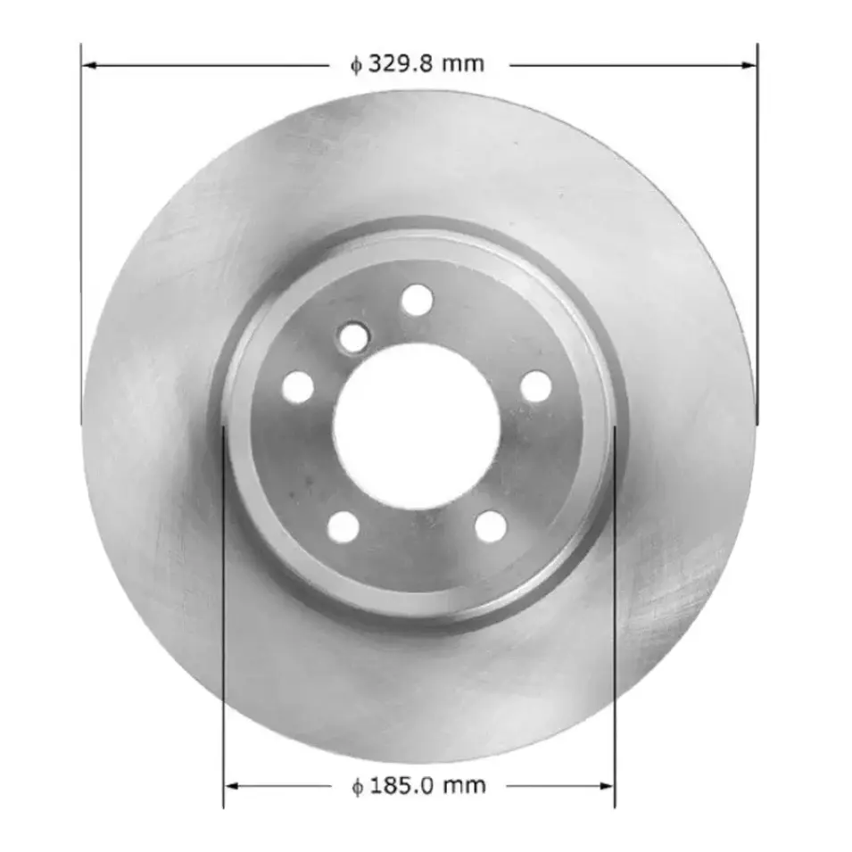 Fábrica al por mayor 34116764645 Terbon Auto Parts Disco de freno 330mm Eje delantero Rotores de freno de disco ventilado DF4460S