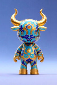 Sáng Tạo văn hóa phi vật thể cloisonne chòm sao trang trí Kim Ngưu - Product Image 4