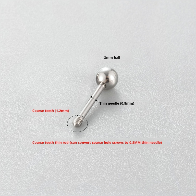 Thick tooth thin rod (0.8mm needle)