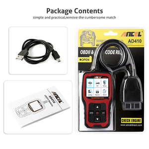 ANCEL-escáner automotriz AD410 OBD2, herramienta de diagnóstico profesional, multilenguaje, lector de código - Product Image 3