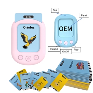 New Flash Cards for Preschoolers Educational Musical Words Insertion Kids' <strong>Language</strong> <strong>Learning</strong> <strong>Machine</strong> Toys - Product Image 1