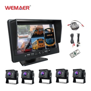 Wemaer 10英寸倒车摄像头系统AHD图像传感器总线和卡车监控5路盲区BSD摄像头，适用于大型车辆 - Product Image 3