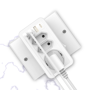 Adaptador de enchufe múltiple 7 en 1 UK con 3 enchufes 3 cargador USB 1 Tipo - Product Image 3