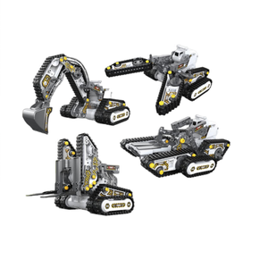 Fai da te STEAM STEM Toy Takeapart Truck programmazione 4 in 1 camion di ingegneria con 2.4G RC e programmazione camion di assemblaggio fai da te