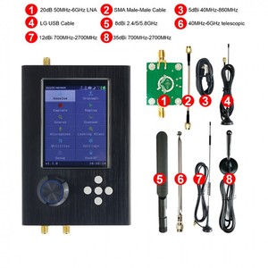 Hackrf one R9 Portapack H2 transceptor receptor SDR software Hackrf one R9 + Portapack 8 Antenas Kit de desarrollo - Product Image 2