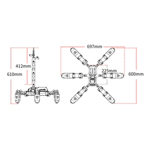 SpiderPi Pro Hexapod Robot Smart Robot mit AI-Roboterarm Angetrieben von Board für Raspberry Pi 4B 4GB - Product Image 4