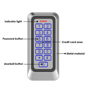 Commercial <strong>Security</strong> <strong>System</strong> with Biometric Card Entry IP Network Keyless Access <strong>Control</strong> <strong>for</strong> Building Office Entrance Door - Product Image 1