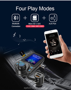 AGETUNR T10D 2023 QC 3.0 Fast Charger <strong>Bluetooth</strong> FM Transmitter Car AUX <strong>Input</strong> AUX <strong>Output</strong> Micro SD Card Dual USB <strong>Bluetooth</strong> Car Kit - Product Image 6