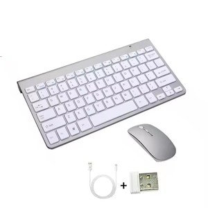 Multi Media Mini 2,4g Teclado y mouse inalámbricos Moda simple Mini teclado y mouse inalámbricos para computadora portátil - Product Image 4