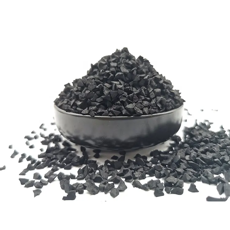 Esportazioni SBR Black Colored Crumb Tire granuli di gomma produttori prezzi Per tonnellata riempitrice Per prato gomma sbriciolata Per gli acquirenti