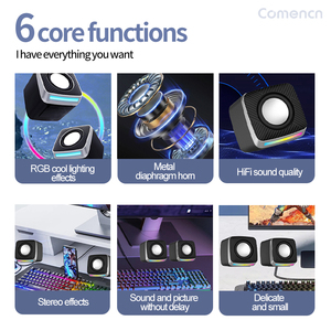 Altavoces de ordenador para juegos, PC de escritorio, ordenador portátil, Mac, altavoces Woofer, Bluetooth, USB, entradas AUX de 3,5mm, luces RGB - Product Image 4