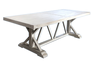 美国乡村家居实木再生木广场8座高端餐桌 - Product Image 3