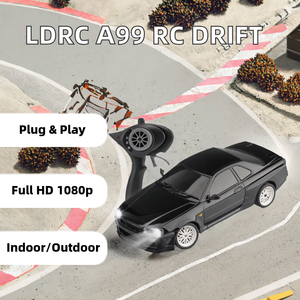 A99 ldrc 1/18 RWD RC Car โมเดลรถแข่งพร้อมระบบไฟทำจากโลหะพร้อมสาย USB - Product Image 2