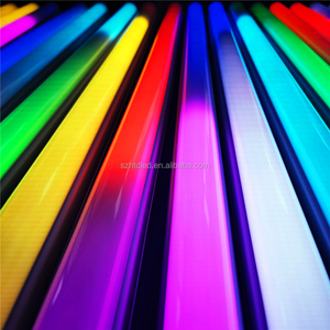 Светодиодная лампа с барьерами 12 В 24 В 60 светодиодов/м 10/20 пикселей Rgb Dmx Rgb Светодиодная трубка с изменением цвета программируемая Световая трубка - Product Image 1