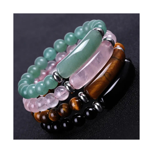 Bestone Vòng Tay Co Giãn Pha Lê Chữa Bệnh Bán Chạy Vòng Tay Hạt Đá Quý Tự Nhiên Pha Lê Yoga Tròn 8Mm Cho Nam Nữ - Product Image 1