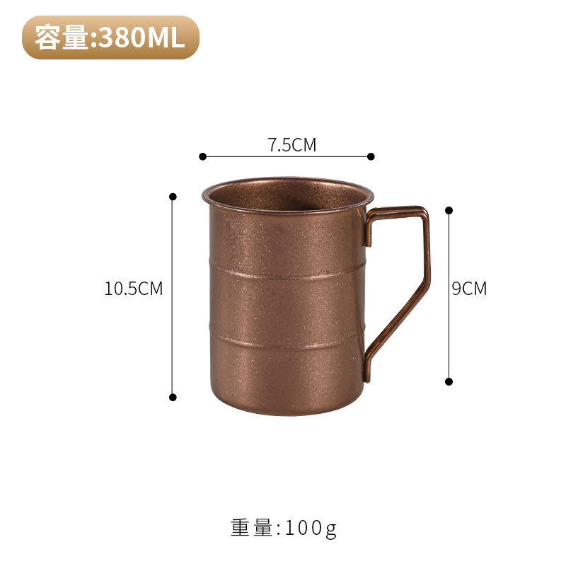 Tasse seau (or rose vintage)