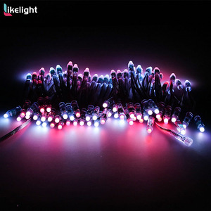 DC12V 50pcs/<strong>string</strong> Waterproof Full Color GS8208 12mm IP68 Bullet LED PIXEL Light for Christmas Decoration LED <strong>String</strong> Light - Product Image 6