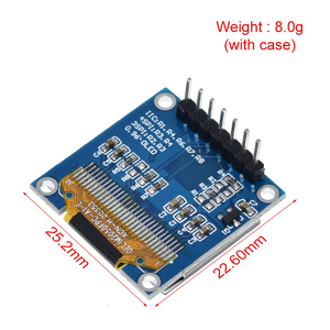 0,96 Zoll OLED Weiß Blau Anzeige modul Gelb Blau Farbe 128 X64 OLED I2C IIC SPI 7-poliger Treiber chip SSD1306 für Arduinos (7Pin)