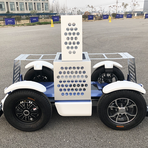 4WD Roboter Chassis draht gesteuerte intelligente mobile Plattform mit Halterung - Product Image 1