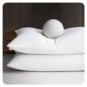 Luxury Single Goose Down Pillow for Five-Star Hotels Cotton Neck Care with Cartoon and Geometric Patterns <strong>Aids</strong> <strong>Sleep</strong> - Product Image 1
