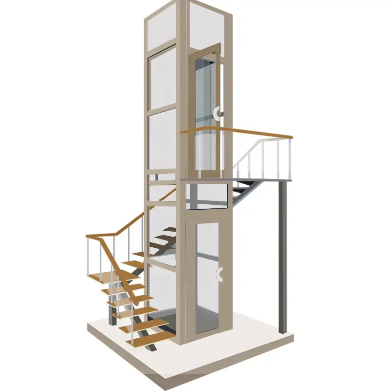 가정용 계단용 유리 원형 홈 계단 리프트 의자 엘리베이터 기계 휠체어 3 층