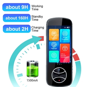 V10 Business <strong>Language</strong> Translator with Touch Screen and Smart Voice 107 <strong>Languages</strong> WiFi Enabled Android <strong>Operation</strong> <strong>System</strong> - Product Image 3