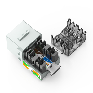 Nuovo Design UTP Cat5e Cat6 Cat6a 90 gradi 8 p8c modulo Keystone Jack per frontalino - Product Image 5
