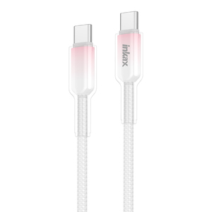 Inkax CB-65 yeni Trend şeffaf degrade şarj kablosu 3.1A mikro/IP/tip-c/CC 60W/CL 27W örgü veri kablosu dayanıklı - Product Image 1