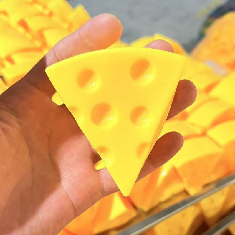 colorful 8cm Cheese Squishy Toy opp bag