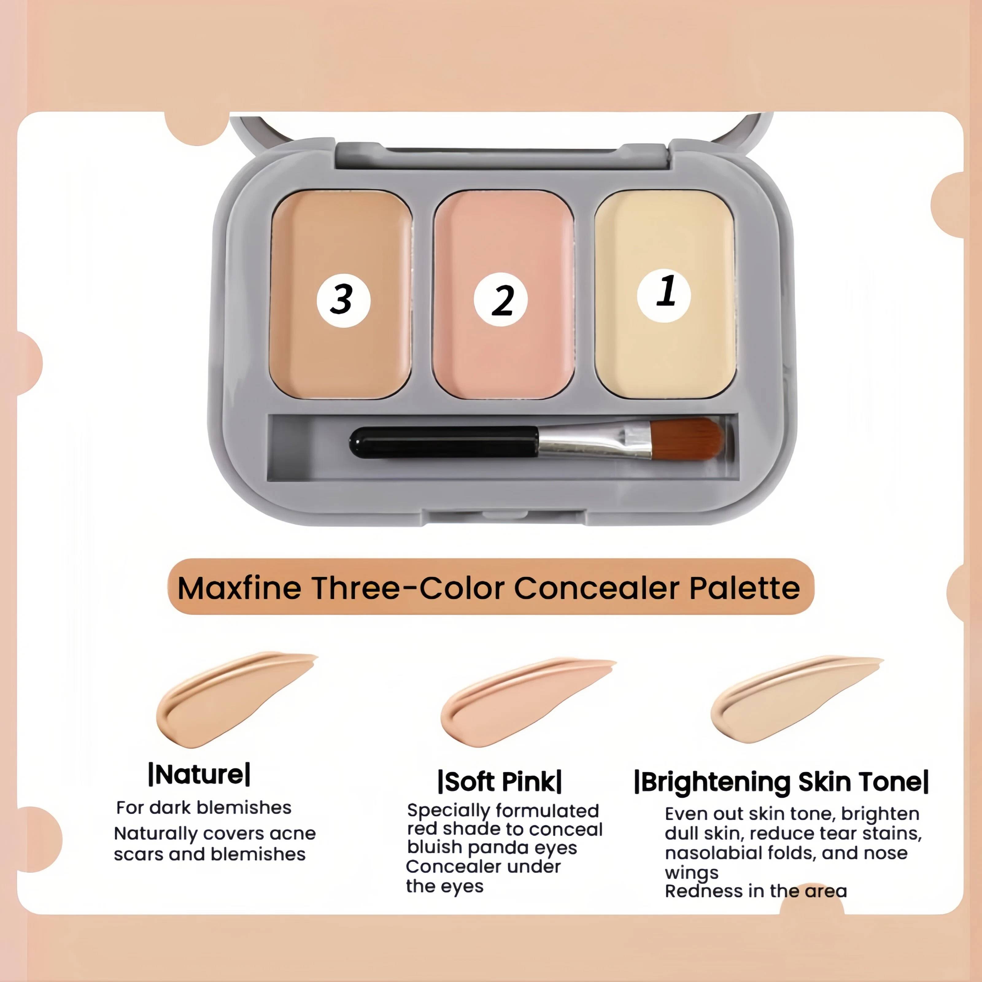 Palette anti-cernes tricolore-14g3
