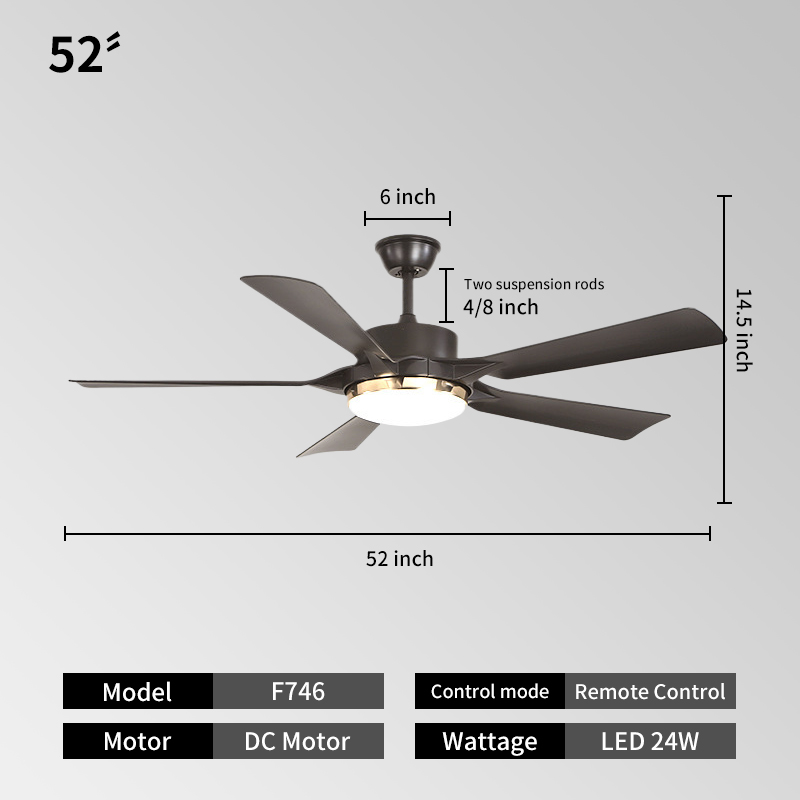 52 inch -Black