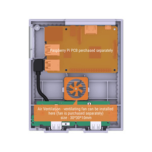 Retroflag SUPERPi-<strong>Case</strong>-U Retro Style Flag <strong>Raspberry</strong> <strong>Pi</strong> <strong>Case</strong> with Gamepad Controller - Product Image 5