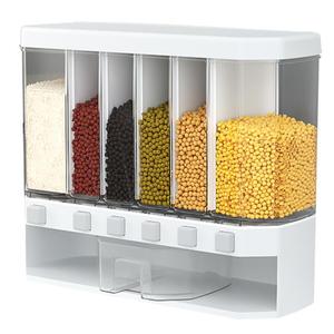 Caja de almacenamiento de arroz multifuncional montada en la pared, barril de grano de cocina, Caja Sellada a granel, dispensador, contenedor de almacenamiento - Product Image 1
