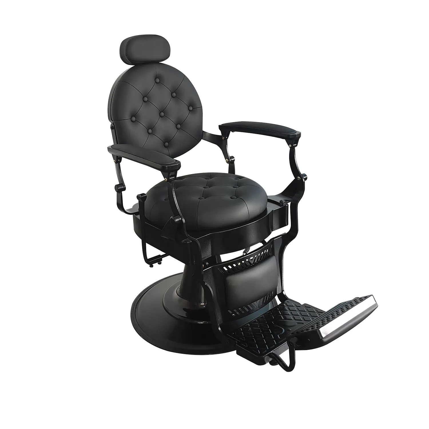 Silla de barbero de lujo altura ajustable giratoria sillas de salón de peluquería silla de barbero utopía
