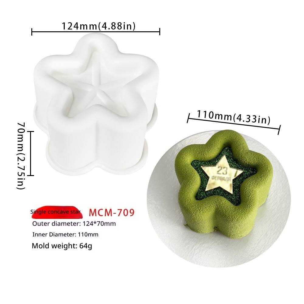 (étoile concave unique 64g) mcm-709 blanc