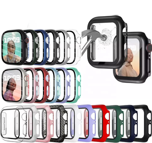 เคสกันกระแทกสำหรับ IWatch 7,สำหรับ Apple Watch Series 8 7 6 5ฟิล์มกระจกนิรภัย41มม. 45มม. 360 - Product Image 1