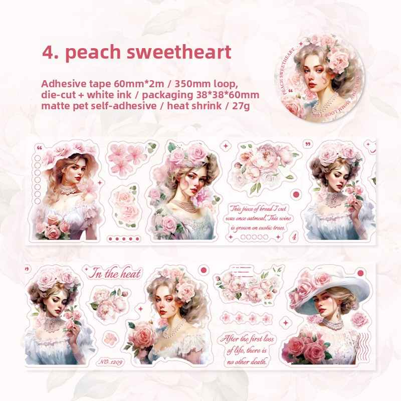 D Melocotón Sweetheart-blanco