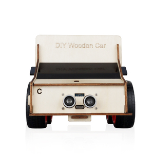 Tscin buny 4WD Holz roboter Auto Kit Komplette Spaß Bildung DIY Elektronik Lern projekt Roboter Kit für Arduino - Product Image 3