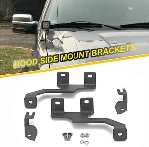 Üst kaput sol ve sağ yan ayağı LED çalışma ışığı Pod montaj braketleri kiti Ford F150 2004-2014 için uyumlu & SVT Raptor - Product Image 3