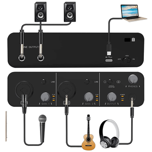 Guitarra móvil 24bit/192kHz tasa de muestreo M Track audio Twin universal home studio grabación tarjeta de sonido interfaz de audio - Product Image 5