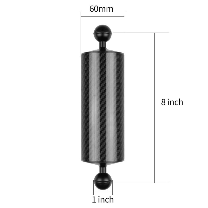 8 pouces noir (flottabilité 300g)