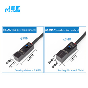 Sensor de proximidad inductivo OEM ODM Q8 con salida NPN o PNP Interruptor rectangular no empotrado de forma cuadrada de alta precisión - Product Image 5