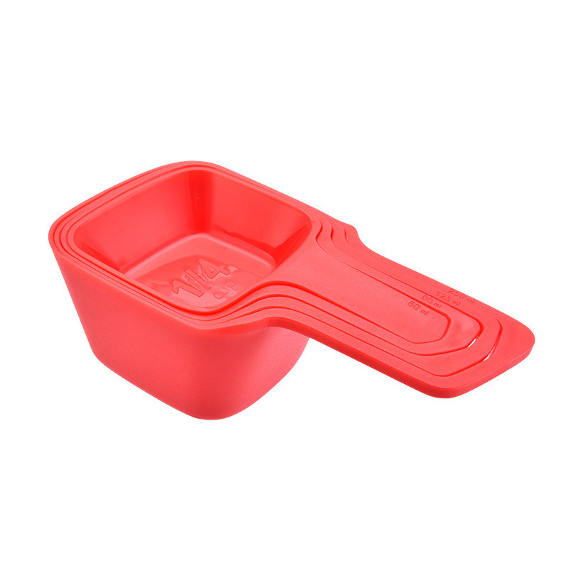 Red measuring cup 4-piece set