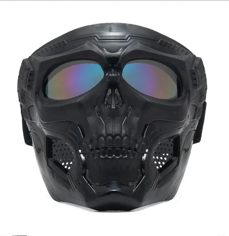 Skull Design Face Cover Outdoor Motorcycle Riding Cubierta protectora Face Mask airsoft Mask