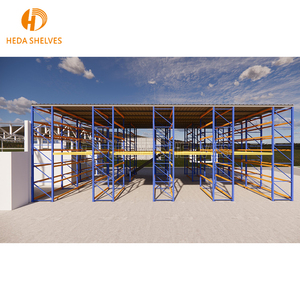 Mezzanino in acciaio per la raccolta di ordini multilivello con protezione contro la corrosione industriale Pallet scaffalature scaffali per lo stoccaggio in magazzini - Product Image 3
