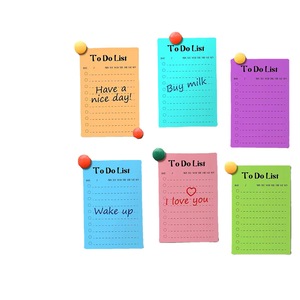 Colori assortiti autoadesivo per fare elenco blocco note note, foderato nota adesiva pianificatore giornaliero per fare elenco note adesive per l'ufficio - Product Image 5