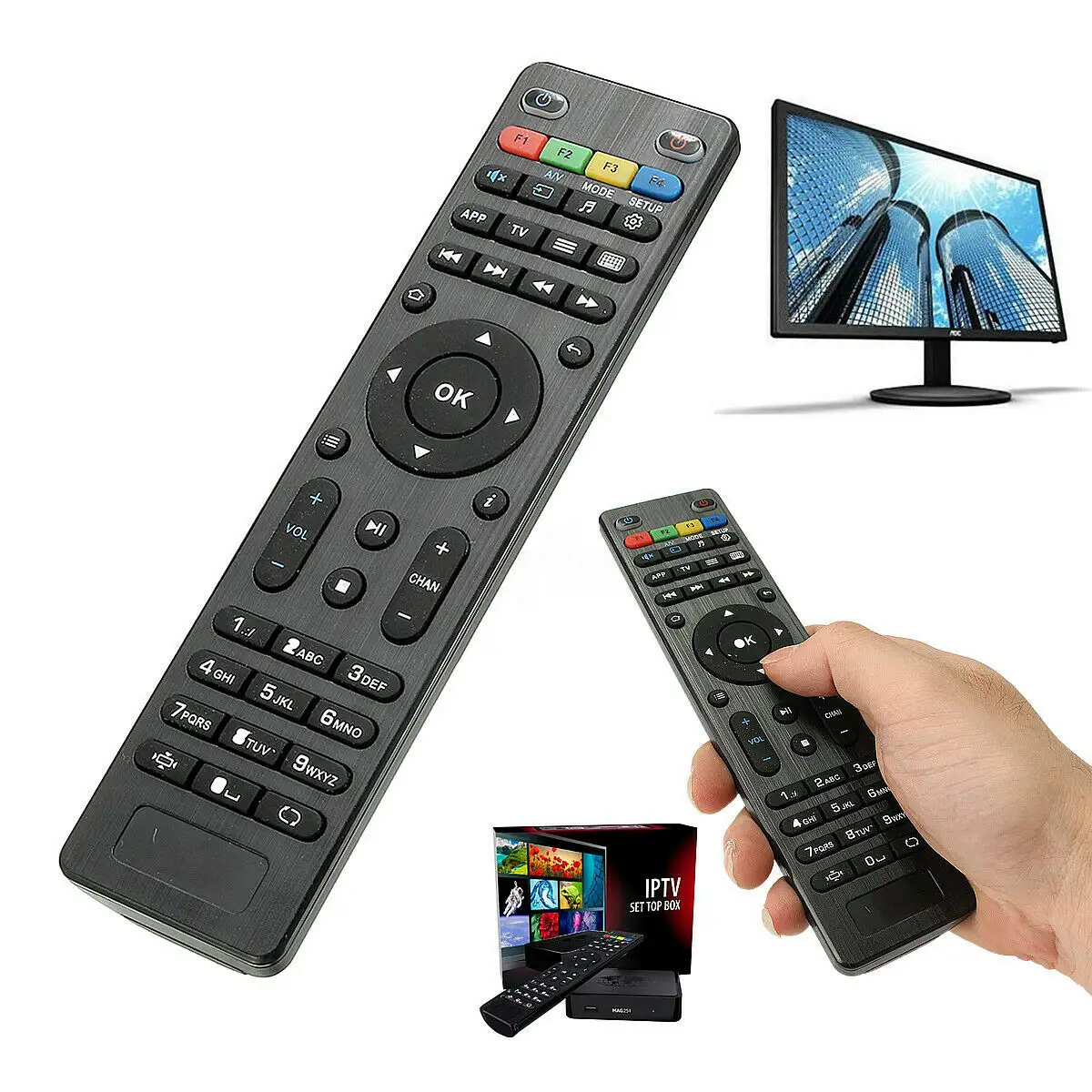 Remote Control pengganti MAG254 untuk MAG 322 250 255 256 257 275 349 350 351 322W1 Set Top Box Media jaringan Linux