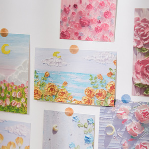 30pcs/set Oil Painting Handmade Graduation Thank You Blessing <strong>Greeting</strong> Cards Graduate Postcards Party Supplies - Product Image 3