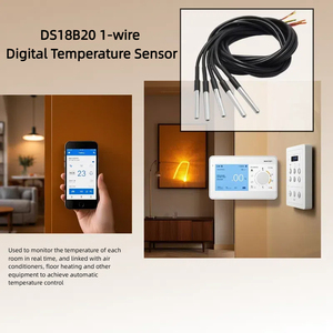 Sensor de temperatura Digital DS18B20 Ds18b20 + 1/2/3/5/10/20 metros resistente al agua para el hogar inteligente - Product Image 2
